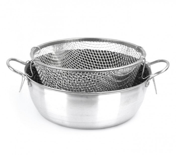 001393 Casserole friteuse 24 cm en aluminium NAPOLEON anti-adhésive avec panier