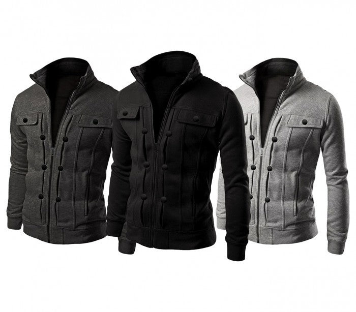 3401 Veste hommes mod. BLAKE avec doublure en polaire slim trois couleurs