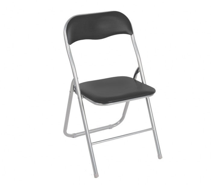 2008AN0816 Set de 4 chaises pliantes colorées ass. Lione rembourrées base métal