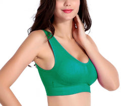 30005-12 Set de 6 brassières de sport moulantes ass. Marigold bonnets rembourrés