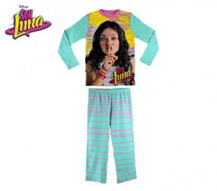826329 Pyjama enfant pour fille imprimé Soy Luna en coton chaud de 6 à 12 ans