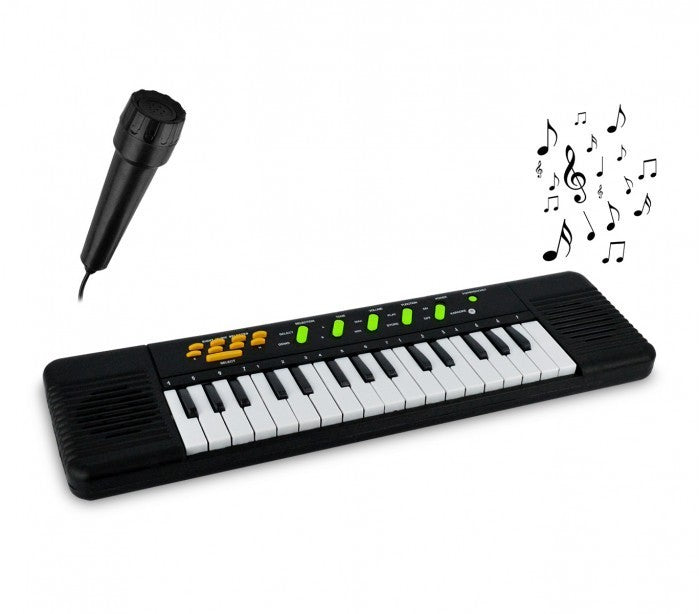 100378 Clavier électronique avec 32 touches avec 8 mélodies et microphone