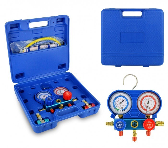 G02670 Set manomètres à 2 voies pour diagnostiquer climatiseurs et voitures