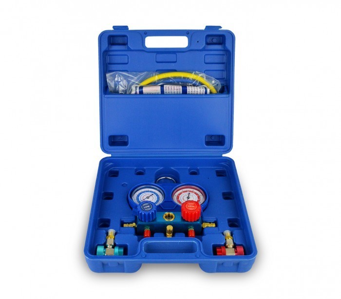 G02670 Set manomètres à 2 voies pour diagnostiquer climatiseurs et voitures