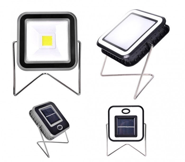 RY-T91330 Projecteur portable carré LED 10W à énergie solaire rechargeable USB