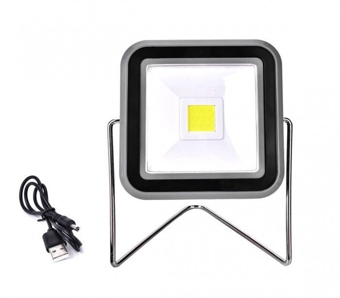 RY-T91330 Projecteur portable carré LED 10W à énergie solaire rechargeable USB