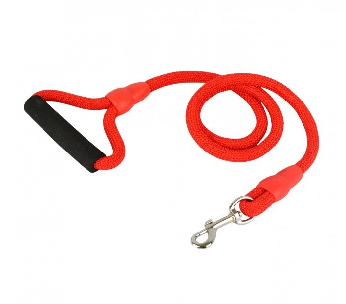 Laisse en corde ART 0084 114 cm pour petits et moyens chiens avec mousqueton 