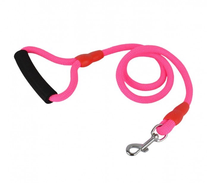 Laisse en corde ART 0084 114 cm pour petits et moyens chiens avec mousqueton 