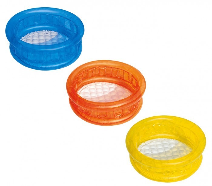 51112 Piscine gonflable enfant Bestway 3 couleurs 64 x 25 cm plancher gonflable