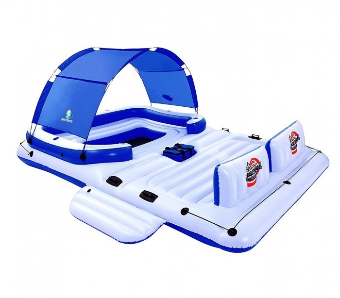 43105 Ile flottante gonflable Coolerz Tropical Breeze Bestway 389x274 cm