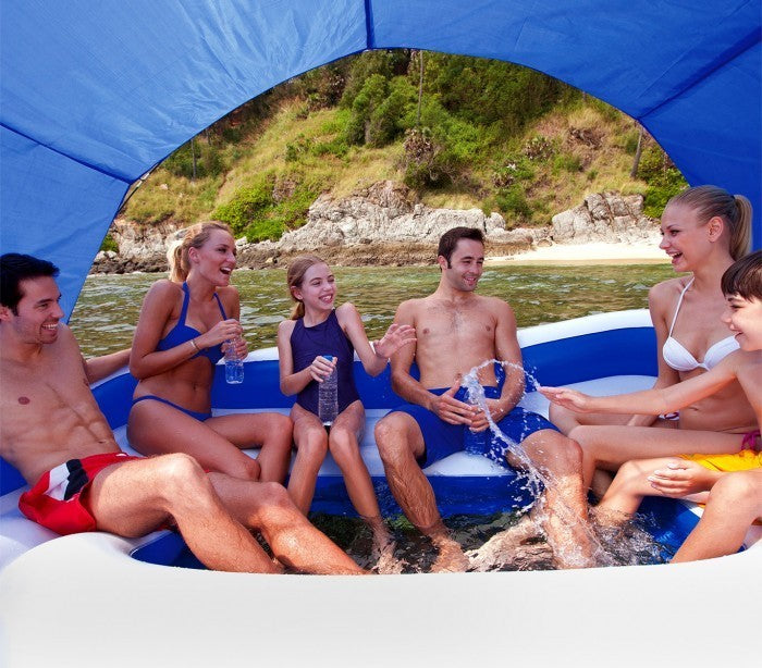43105 Ile flottante gonflable Coolerz Tropical Breeze Bestway 389x274 cm