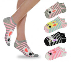 B-110 Pack de 12 paires de socquettes femmes mod. RABBIT taille unique 36/41