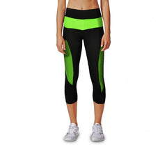 Leggings de sport KZ-178 femmes tissu technique gym et running longueur mollets