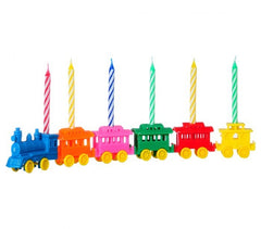 565111 Set de portes bougies en forme de train 6 pièces bougies incluses