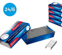 725257 Set de 10 paquets de 1000 agrafes universelles CORSIVO 24/6  