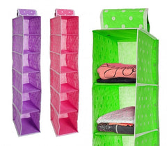 782608 Organisateur de vêtements à suspendre 6 tablettes 15 x 28 x 90 cm
