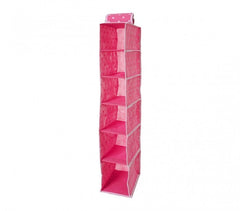 782608 Organisateur de vêtements à suspendre 6 tablettes 15 x 28 x 90 cm