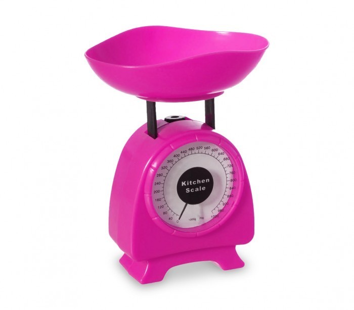803503 Petite balance de cuisine fine analogique jusqu'à 1 KG plusieurs couleurs
