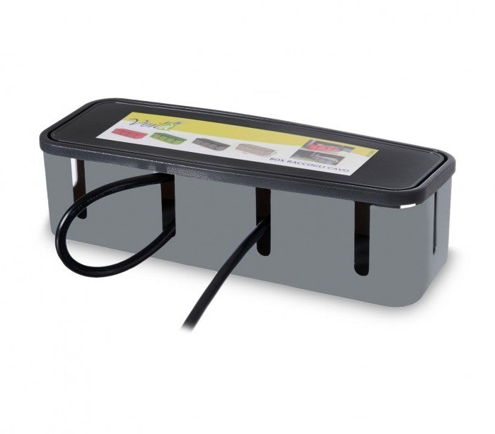 703422 Box de rangement de multiprise VOILA' en plastique dur 27x7,5x7,5cm