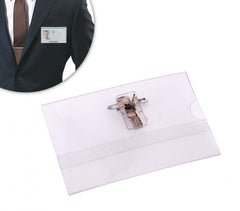 450182 Set de 24 porte-badges avec pince 90 x 60 mm carte