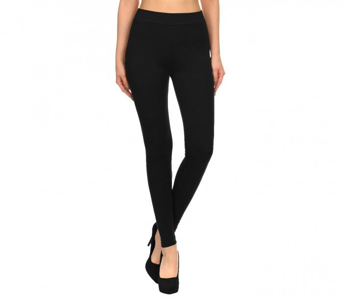 BM03 Leggings en coton extensibles pour femmes couleurs tendances gris noir bleu