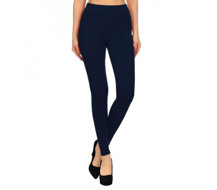 BM03 Leggings en coton extensibles pour femmes couleurs tendances gris noir bleu