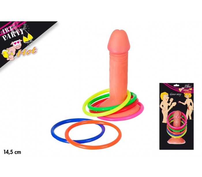 748973 Jeu lancer d’anneau sur cible phallique enterrement de vie de jeune fille
