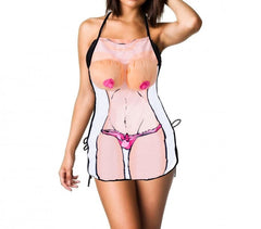 748986 Idée de cadeau tablier femme sexy avec des seins en relief en peluche