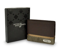Portefeuille pour hommes 8806 PSB30 en cuir ANTONIO BASILE avec portemonnaie