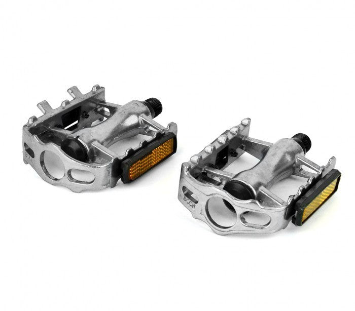 Paire de pédales vélo de rechange en aluminium FLAT broche ø 14,2 mm 300057