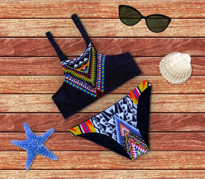Maillot de bain bikini avec top mod. Savannah par MWS AHEAD fantaisie ethnique