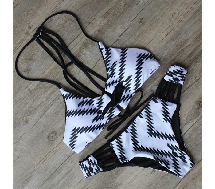 Maillot de bain Bikini modèle Kamala fantaisie ethnique by MWS AHEAD