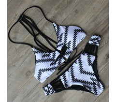 Maillot de bain Bikini modèle Kamala fantaisie ethnique by MWS AHEAD