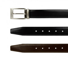 Ceinture CK014 B36 en cuir CALVIN KLEIN avec boucle en acier poli 110 / 125 cm