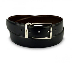 Ceinture CK014 B48 en cuir CALVIN KLEIN avec boucle en acier poli 110 / 125 cm