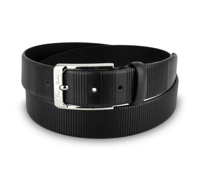 Ceinture pour homme 8005 en vrai cuir PIERRE CARDIN avec boucle en acier poli