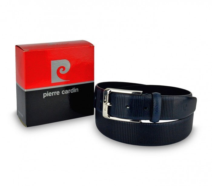 Ceinture pour homme 8005 en vrai cuir PIERRE CARDIN avec boucle en acier poli