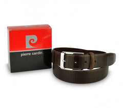 Ceinture pour homme 8005 en vrai cuir PIERRE CARDIN avec boucle en acier poli