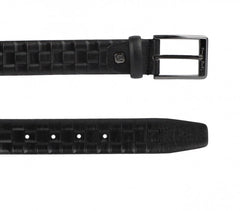 Ceinture pour homme 8006 en vrai cuir PIERRE CARDIN motif quadrillé