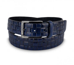 Ceinture pour homme 8006 en vrai cuir PIERRE CARDIN motif quadrillé