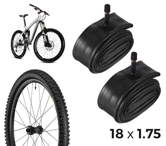 Kit de 2 chambres à air pour vélo 304598 réparation des crevaisons 18 x 1.75