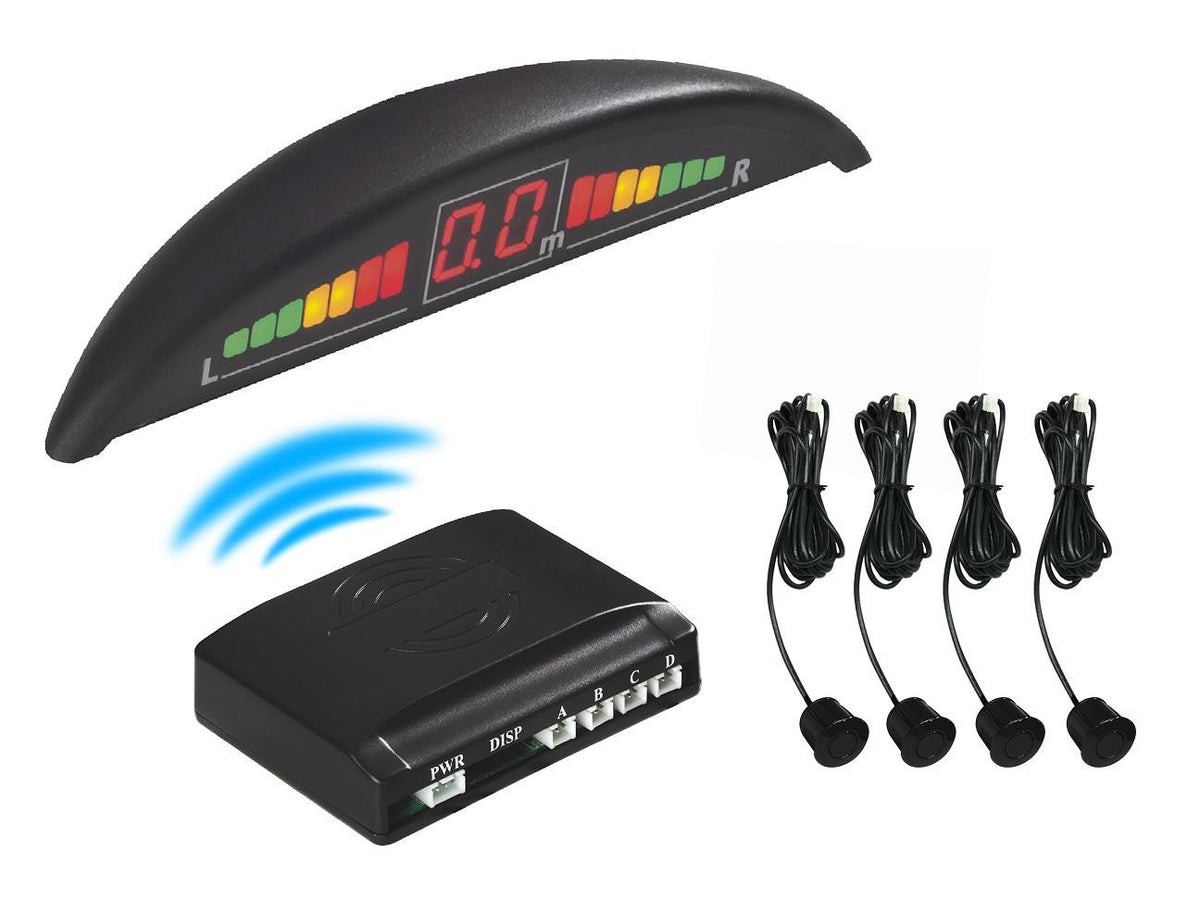 Kit de 4 capteurs de recul marche arrière ecran LED 