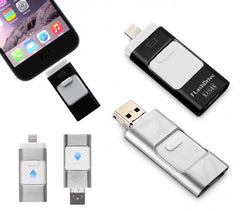 Clef USB 3 en 1 connecteurs lightning micro usb 32Go flash drive storage