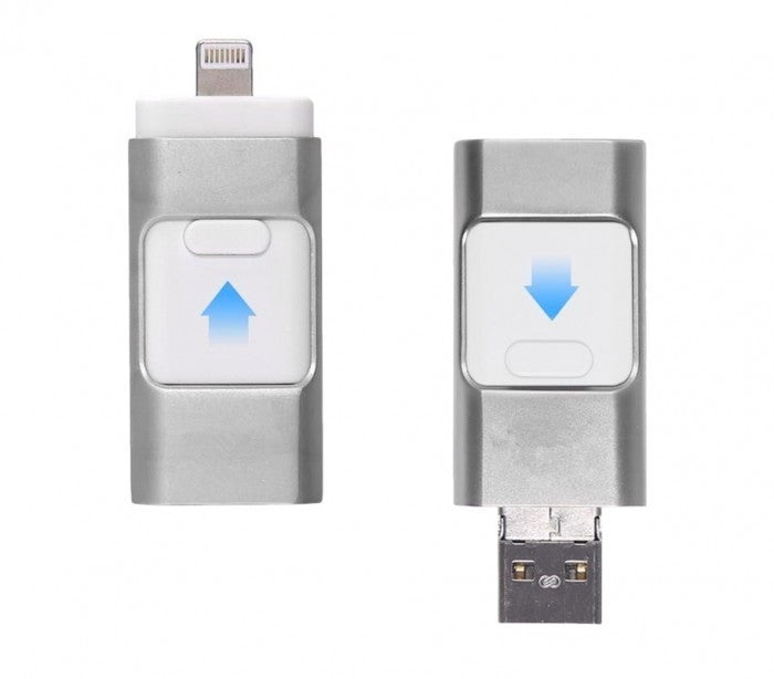 Clef USB 3 en 1 connecteurs lightning micro usb 32Go flash drive storage