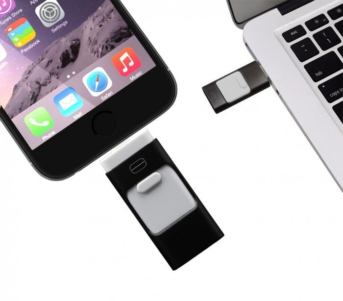 Clef USB 3 en 1 connecteurs lightning micro usb 64Go flash drive storage