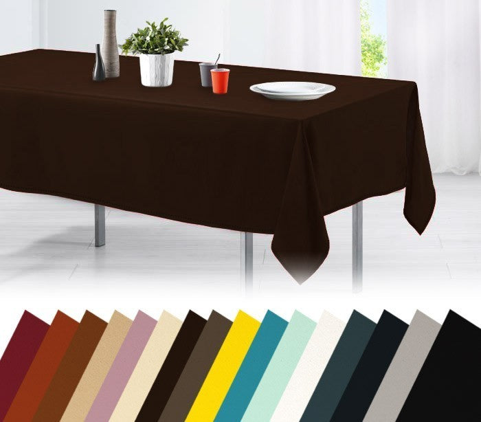 Nappe pour table en coton 150x200 en différentes couleurs 