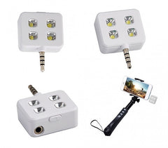 221791 Mini Flash à 4 LED pour selfies compatibles avec Samsung et Apple