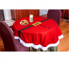 3035 Nappe de table de Noël ronde diamètre de 143 cm avec motif de Père Noël