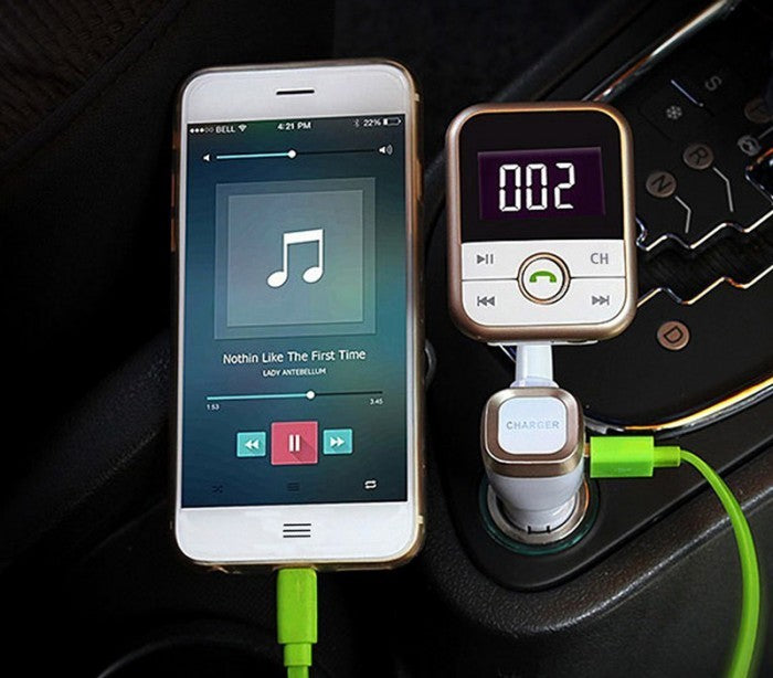 Kit bluetooth MAINS LIBRES libre appels et lecture mp3 entrée USB et carte sd