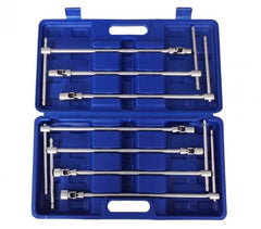 WK2205 Kit de clés en T à écrou hexagonal articulé 7 pièces dans leur mallette